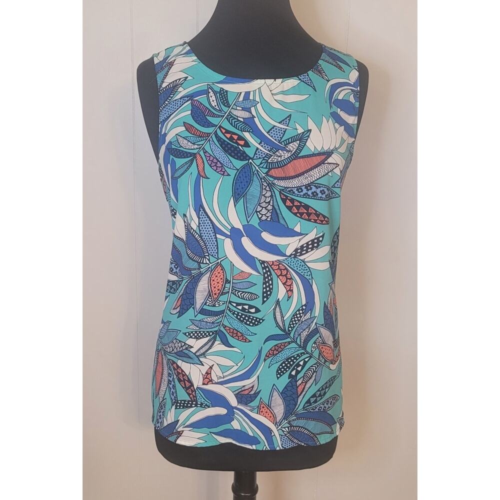 Alya Floral Sleeveless Blouse L Boho Cottagecore Fairycore USA